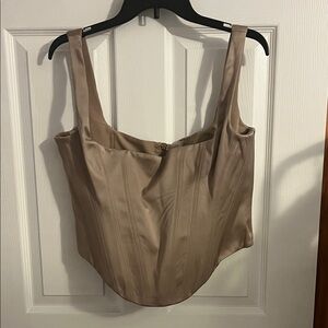 House of CB Tan Corset Top